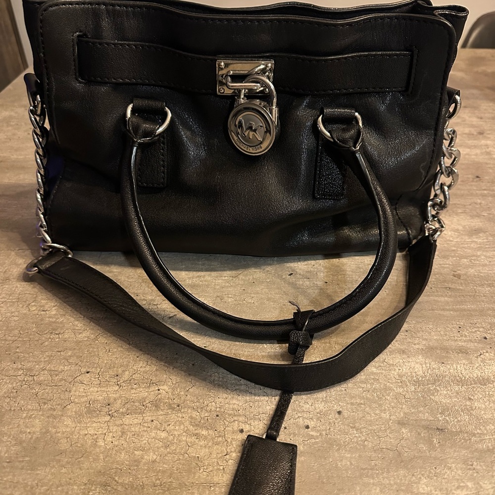 Black Leather Handbag